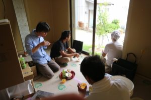 手づくりゼリーで一休み