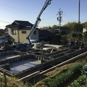 大府市M様邸 基礎コンクリート打設